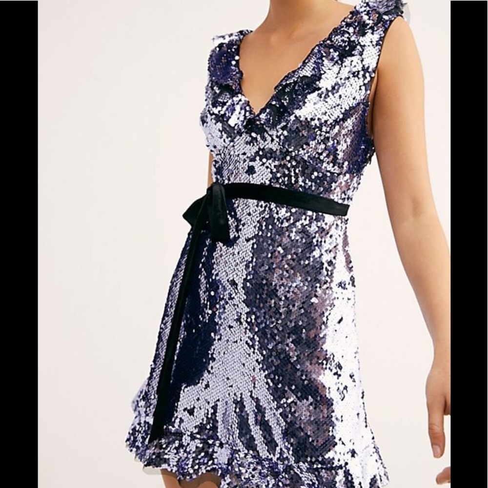 Nwot Free People Sequin Mini Dress